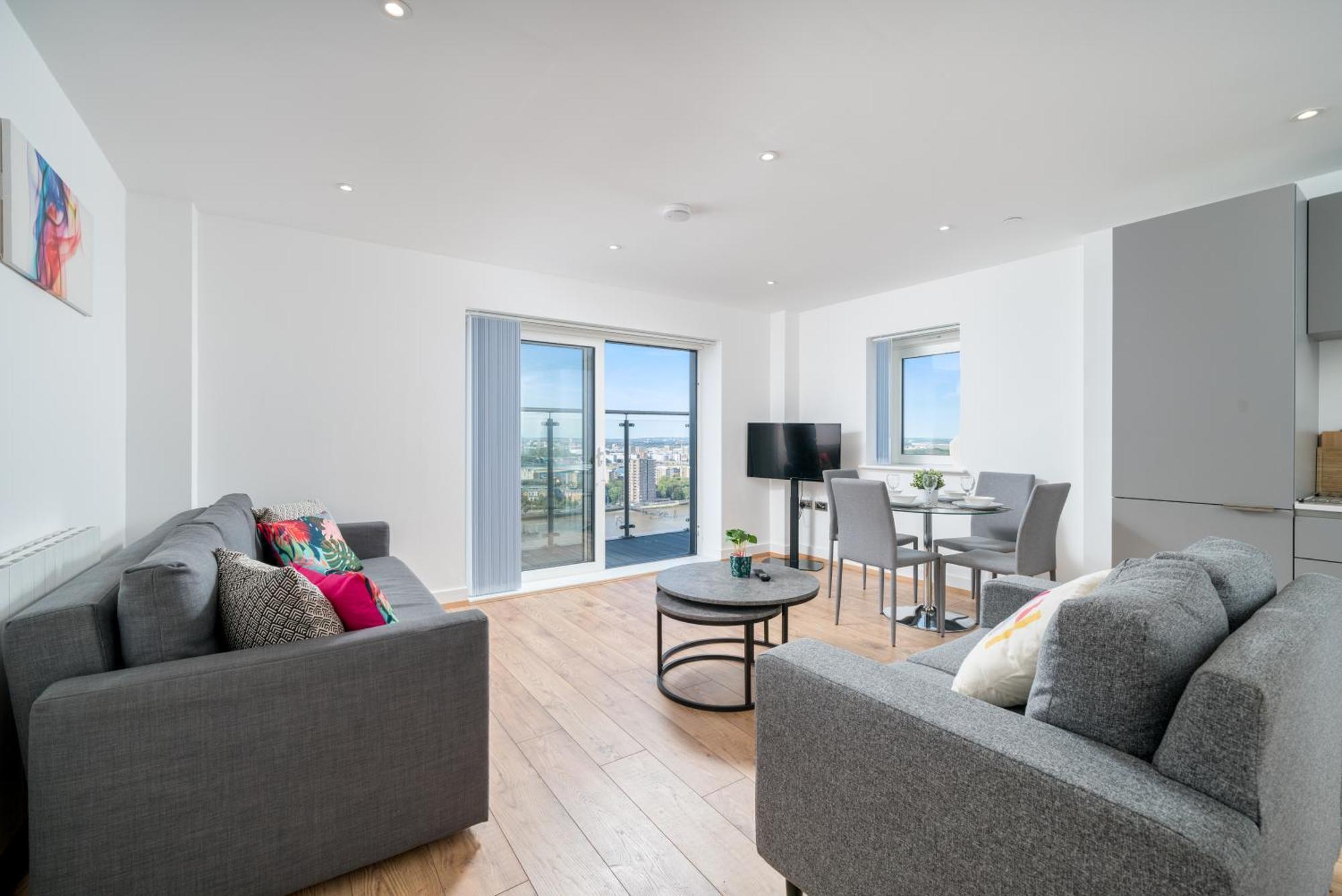 Skyvillion - London River Thames Top Floor Apartments By Woolwich Ferry, Mins To London Excel, O2 Arena , London City Airport With Parking Eksteriør billede